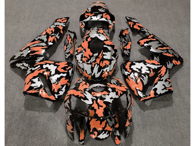 Tarnung & Hellorange 2005-2006 Honda CBR600RR Motorrad Verkleidung