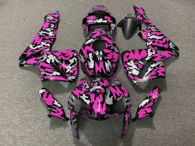 Tarnung & Hot Pink 2005-2006 Honda CBR600RR Motorrad Verkleidung