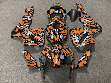 Tarnung & Orange 2005-2006 Honda CBR600RR Motorrad Verkleidung