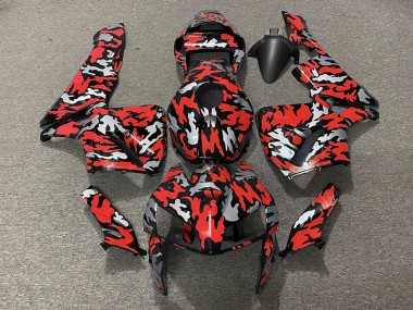 Tarnung & Rot 2005-2006 Honda CBR600RR Motorrad Verkleidung
