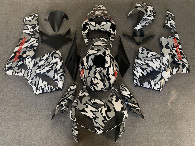 Tarnung & Rot Aufkleber 2005-2006 Honda CBR600RR Motorrad Verkleidung Tarnung & Rot Aufkleber 2005-2006 Honda CBR600RR Motorrad Verkleidung