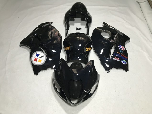 Teamlogo In Schwarz Glänzend 1997-2007 Suzuki GSXR 1300 Motorrad Verkleidung Teamlogo In Schwarz Glänzend 1997-2007 Suzuki GSXR 1300 Motorrad Verkleidung
