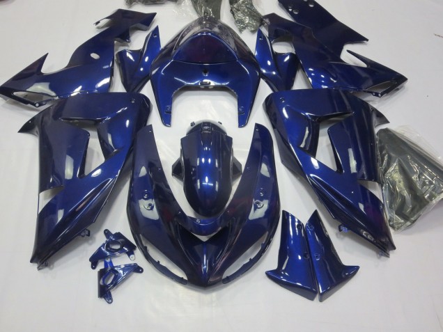 Tiefes Blau 2006-2007 Kawasaki ZX10R Motorrad Verkleidung Tiefes Blau 2006-2007 Kawasaki ZX10R Motorrad Verkleidung