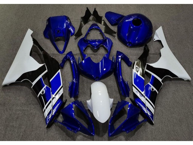 Tiefes Blau & Weiß Benutzerdefiniert 2008-2016 Yamaha R6 Motorrad Verkleidung Tiefes Blau & Weiß Benutzerdefiniert 2008-2016 Yamaha R6 Motorrad Verkleidung