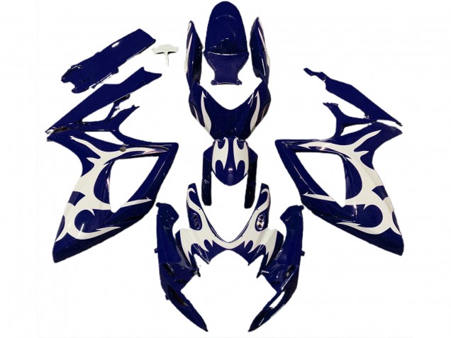 Tiefes Blau & Weiß Design 2006-2007 Suzuki GSXR 600-750 Motorrad Verkleidung Tiefes Blau & Weiß Design 2006-2007 Suzuki GSXR 600-750 Motorrad Verkleidung