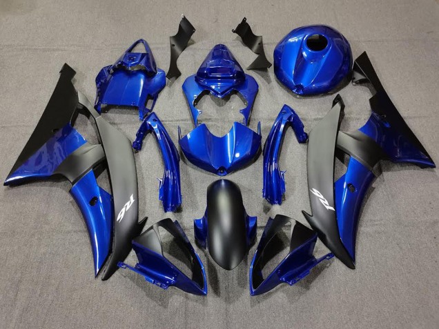 Tiefes Blau & Matt Schwarz 2008-2016 Yamaha R6 Motorrad Verkleidung Tiefes Blau & Matt Schwarz 2008-2016 Yamaha R6 Motorrad Verkleidung