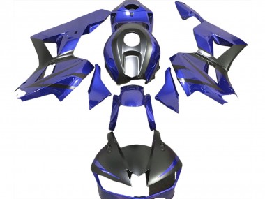Tiefes Blau & Matt Schwarz 2013-2023 Honda CBR600RR Motorrad Verkleidung