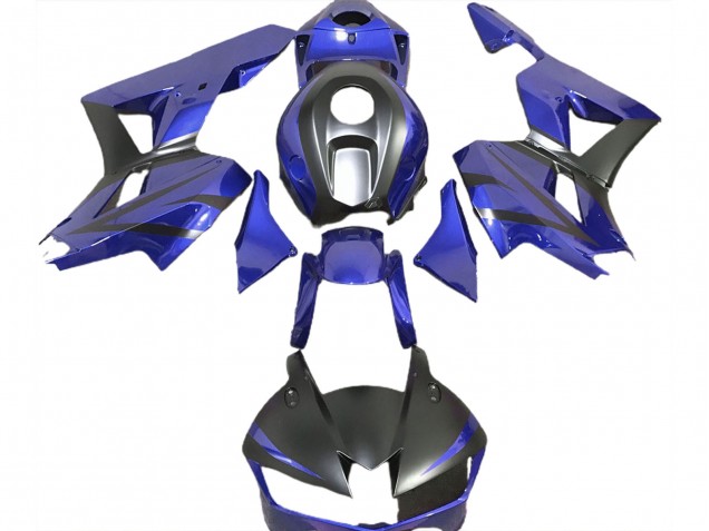 Tiefes Blau & Matt Schwarz 2013-2023 Honda CBR600RR Motorrad Verkleidung Tiefes Blau & Matt Schwarz 2013-2023 Honda CBR600RR Motorrad Verkleidung