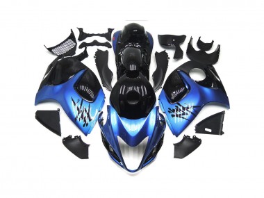 Tiefes Blau Mit Schwarz Benutzerdefiniert 2008-2020 Suzuki GSXR 1300 Motorrad Verkleidung