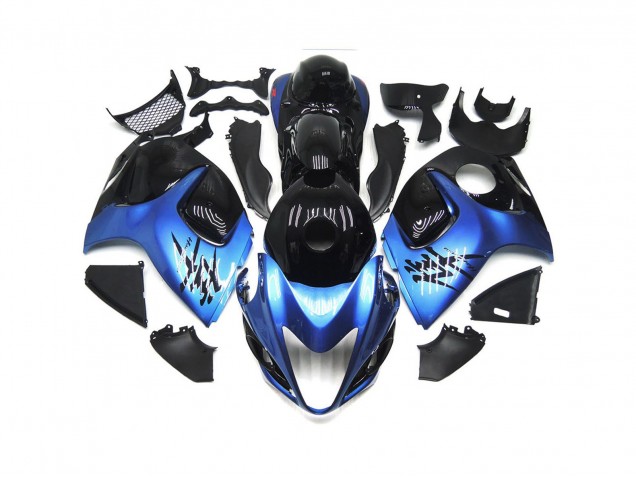 Tiefes Blau Mit Schwarz Benutzerdefiniert 2008-2020 Suzuki GSXR 1300 Motorrad Verkleidung Tiefes Blau Mit Schwarz Benutzerdefiniert 2008-2020 Suzuki GSXR 1300 Motorrad Verkleidung