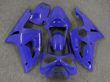 Tiefes Blau Schlicht 2003-2004 Kawasaki ZX6R Motorrad Verkleidung