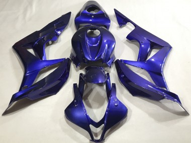 Tiefes Blau Schlicht 2007-2008 Honda CBR600RR Motorrad Verkleidung