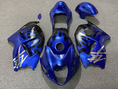 Tiefes Blau & Schwarz 1997-2007 Suzuki GSXR 1300 Motorrad Verkleidung