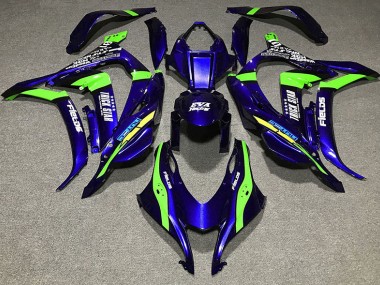 Tiefes Blau Trickstar 2016-2019 Kawasaki ZX10R Motorrad Verkleidung