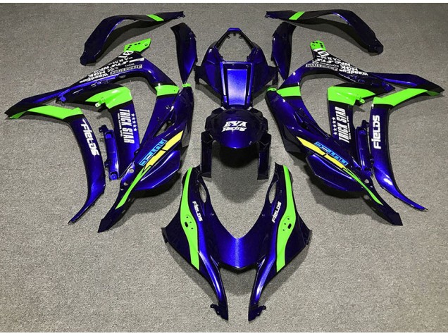 Tiefes Blau Trickstar 2016-2019 Kawasaki ZX10R Motorrad Verkleidung Tiefes Blau Trickstar 2016-2019 Kawasaki ZX10R Motorrad Verkleidung