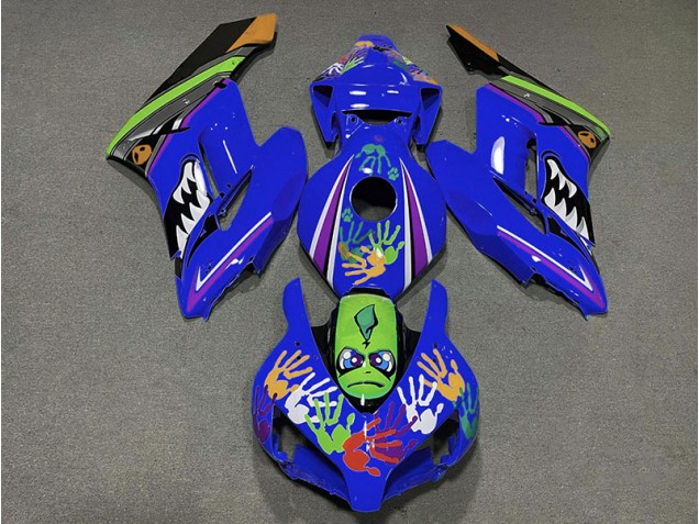 Tiefes Blauer Hai 2004-2005 Honda CBR1000RR Motorrad Verkleidung Tiefes Blauer Hai 2004-2005 Honda CBR1000RR Motorrad Verkleidung