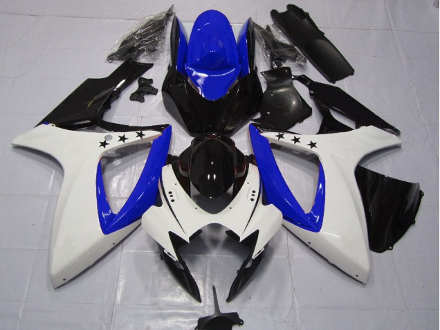Tiefes Blauer Stern 2006-2007 Suzuki GSXR 600-750 Motorrad Verkleidung Tiefes Blauer Stern 2006-2007 Suzuki GSXR 600-750 Motorrad Verkleidung