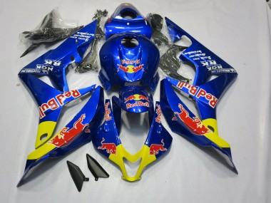Tiefes Blaurot Bull 2007-2008 Honda CBR600RR Motorrad Verkleidung