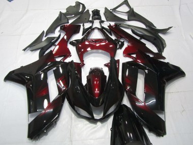 Tiefrot 2007-2008 Kawasaki ZX6R Motorrad Verkleidung