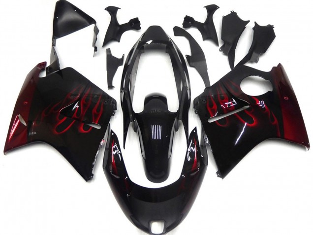 Tiefrot Flame 1996-2007 Honda CBR1100XX Motorrad Verkleidung