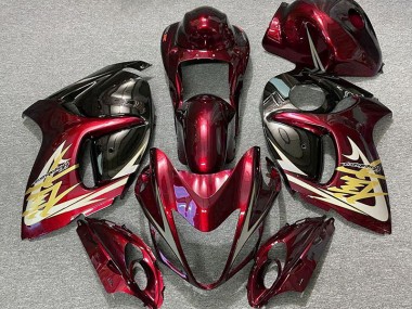 Tiefrot & Gold 2008-2020 Suzuki GSXR 1300 Motorrad Verkleidung