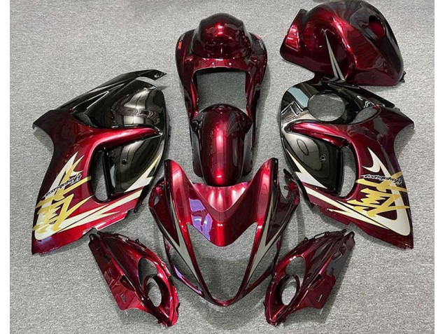 Tiefrot & Gold 2008-2020 Suzuki GSXR 1300 Motorrad Verkleidung