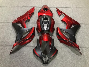 Tiefrot & Matt Schwarz 2007-2008 Honda CBR600RR Motorrad Verkleidung