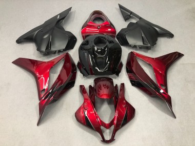 Tiefrot Mit Schwarz 2009-2012 Honda CBR600RR Motorrad Verkleidung
