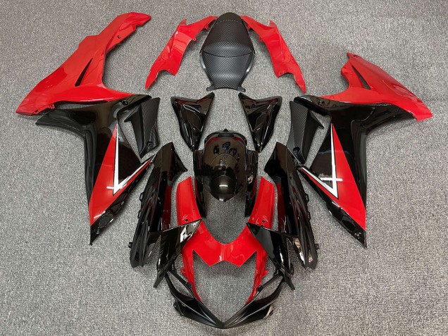 Tiefrot & Schwarzglanz 2011-2024 Suzuki GSXR 600-750 Motorrad Verkleidung Tiefrot & Schwarzglanz 2011-2024 Suzuki GSXR 600-750 Motorrad Verkleidung