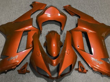 Tigerorange 2007-2008 Kawasaki ZX6R Motorrad Verkleidung