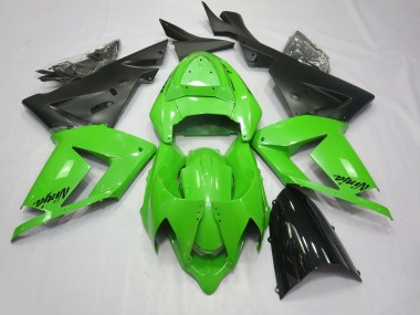 Total Grün 2004-2005 Kawasaki ZX10R Motorrad Verkleidung