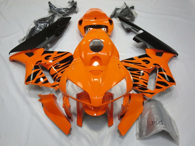 Tribal Orange 2005-2006 Honda CBR600RR Motorrad Verkleidung Tribal Orange 2005-2006 Honda CBR600RR Motorrad Verkleidung