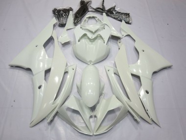 Vollglanz Weiß 2008-2016 Yamaha R6 Motorrad Verkleidung
