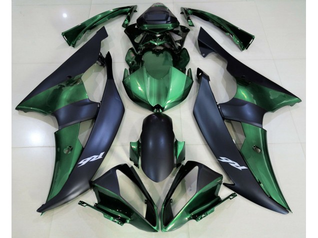 Waldgrün & Matt Schwarz 2008-2016 Yamaha R6 Motorrad Verkleidung Waldgrün & Matt Schwarz 2008-2016 Yamaha R6 Motorrad Verkleidung