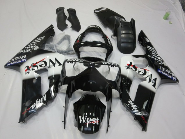 West 2003-2004 Kawasaki ZX6R Motorrad Verkleidung West 2003-2004 Kawasaki ZX6R Motorrad Verkleidung
