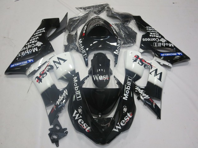 West 2005-2006 Kawasaki ZX6R Motorrad Verkleidung West 2005-2006 Kawasaki ZX6R Motorrad Verkleidung