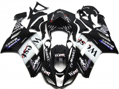 West Gloss Slick 2007-2008 Kawasaki ZX6R Motorrad Verkleidung