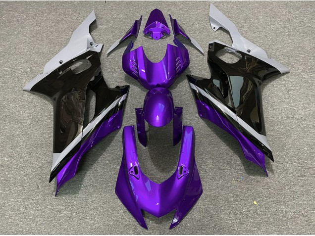 Zement Schwarz & Lila 2017-2021 Yamaha R6 Motorrad Verkleidung Zement Schwarz & Lila 2017-2021 Yamaha R6 Motorrad Verkleidung